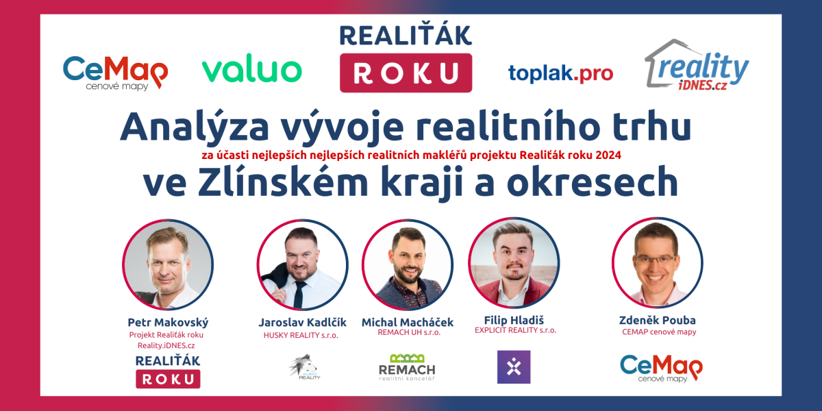 Analýza vývoje realitního trhu ve Zlínském kraji - leden 2025